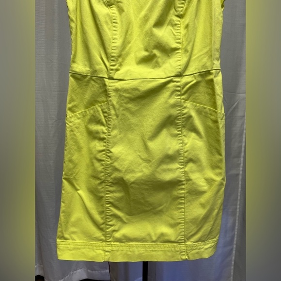 Boden Yellow Tamara Stretch Cotton Sleeveless Dress| size 2p - Picture 3 of 9